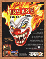 Twisted Metal 2 PC Original 1999 Print Ad Authentic Sweet Tooth Video Game Promo