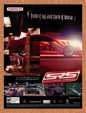 2004 Street Racing Syndicate SRS PS2 Original Advertisement / Retro Promo v2