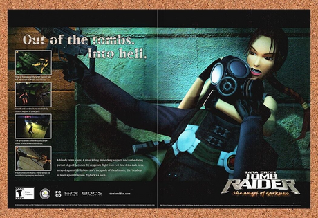 Tomb Raider PC Angel Of Darkness Original 2005 Ad Authentic Video Game Promo