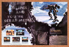 G-Nome Clash Of Man And Machine PC Original 1999 Ad Authentic Video Game Promo