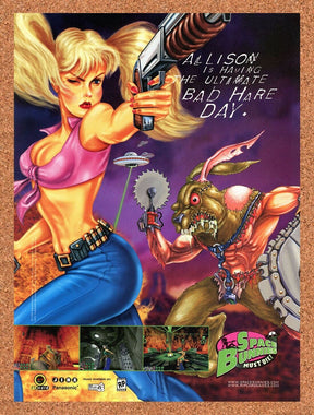 Space Bunnies Must Die PC Original 2000 Ad Authentic Ripcord Video Game Promo