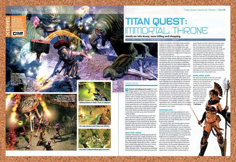 Titan Quest Immortal Throne PC Original 2007 Vintage Ad - Game Review Promo