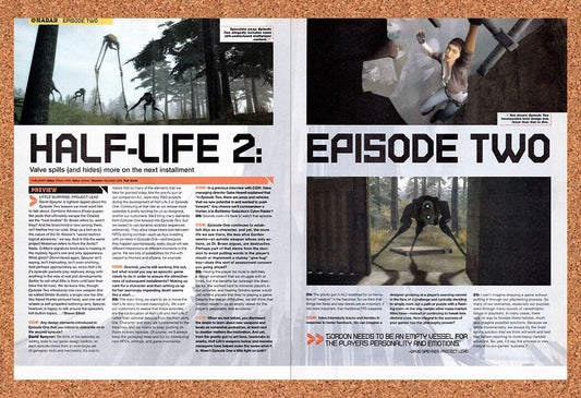 Half-Life Episode 2 PC Original 2005 Vintage Ad - Video Game Preview Promo