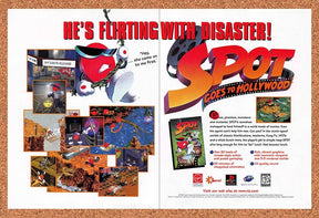 1997 Spot Goes To Hollywood PS1 Original Advertisement / Retro Promo v1