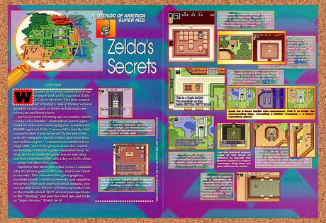 1992 Zelda A Link To The Past SNES Original Advertisement / Retro Wall Art v2