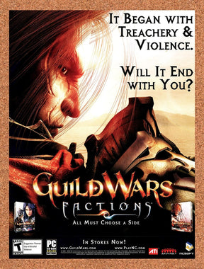 2006 Guild Wars Factions PC Original Advertisement / Retro Promo v6