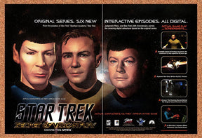 1997 Star Trek Secret Of Vulcan Fury Original Digital Series Original Ad v2