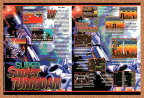 1993 Super Turrican SNES Original Advertisement / Retro Wall Art v3