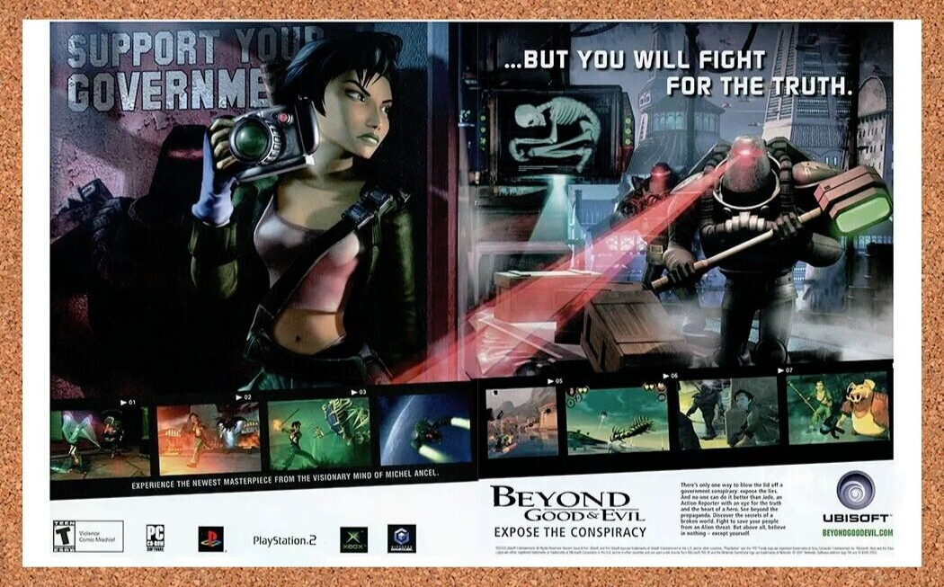 Beyond Good And Evil GameCube Original 2004 Ad Authentic Video Game Promo