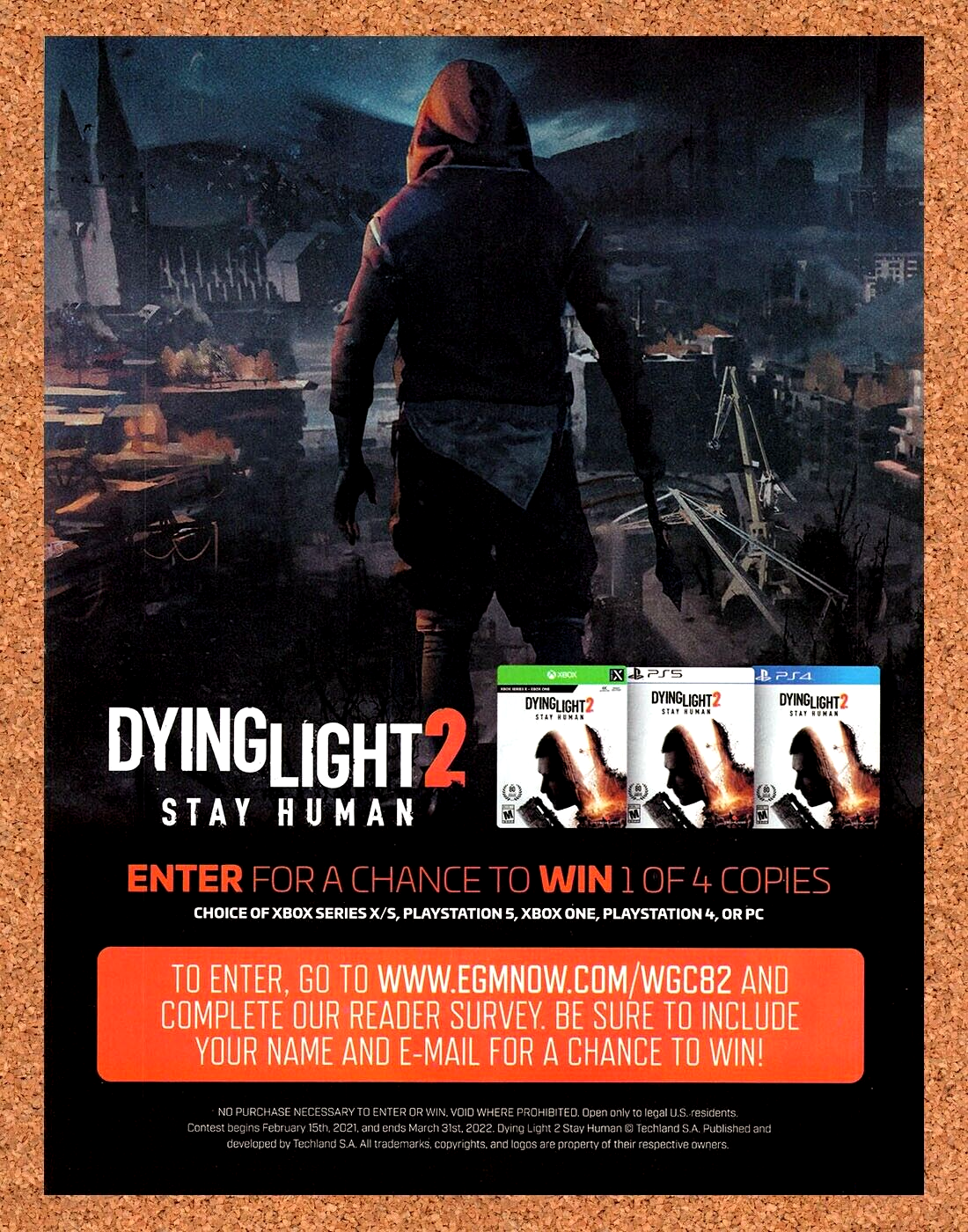 Dying Light 2 Stay Human PS4 Original 2019 Ad - Video Game Display Promo