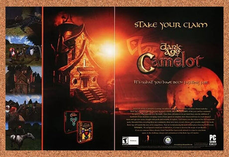 Dark Age Of Camelot Original 2005 Ad Authentic MMO Nvidia RPG Video Game Promo