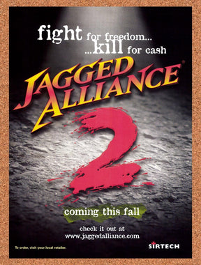 1998 Jagged Alliance 2 PC Original Advertisement / Retro Promo v3