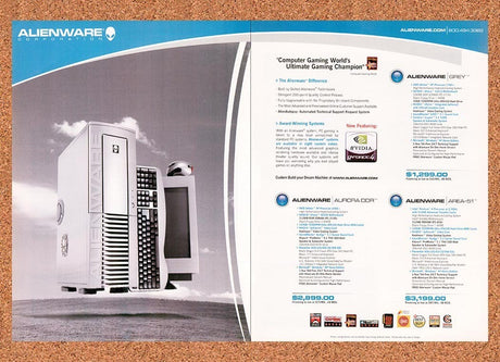 2002 Alienware Corporation Original Advertisement / Retro Promo v8