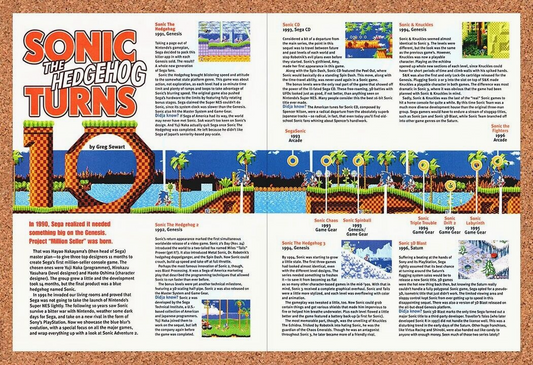 Sonic The Hedgehog Original 2001 Ad Authentic Retrospective Video Game Promo