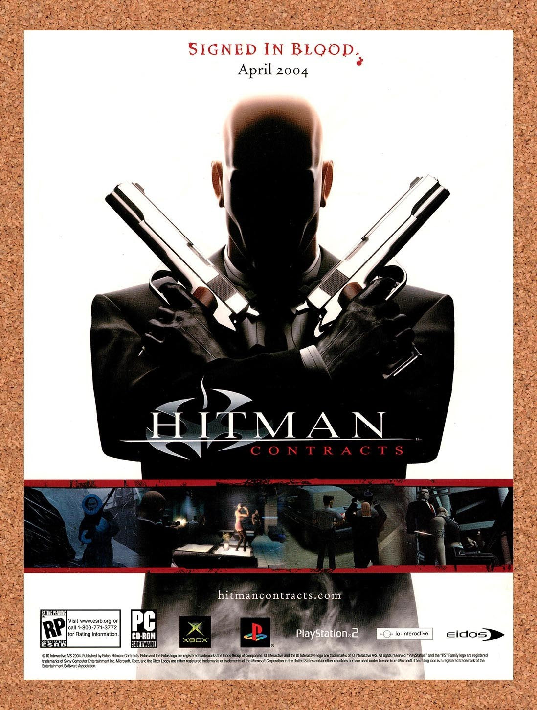 2004 Hitman Contracts PC Original Advertisement / Retro Promo v5