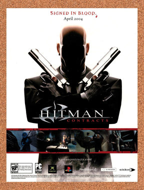 2004 Hitman Contracts PC Original Advertisement / Retro Promo v5