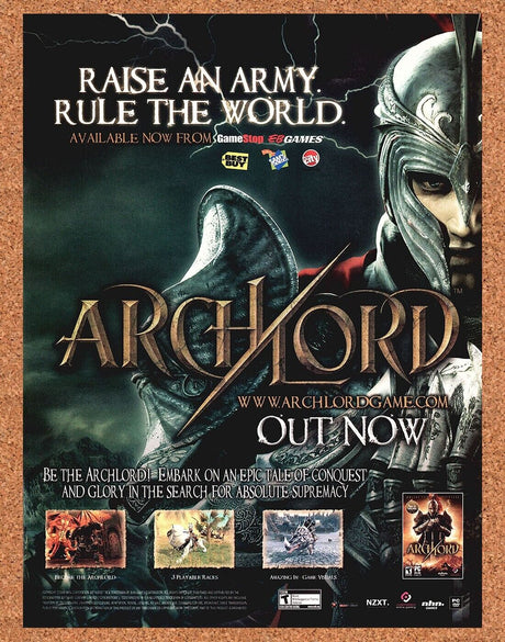 Original 2006 ArchLord PC Vintage Print Ad - Video Game Promo Wall Art 1