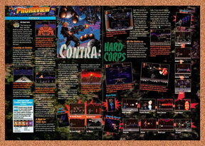1994 Contra Hard Corps Genesis Original Advertisement / Retro Promo vr1