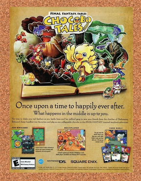 2006 Final Fantasy Fables Chocobo Tales Nintendo DS Original Ad / Retro Promo v1