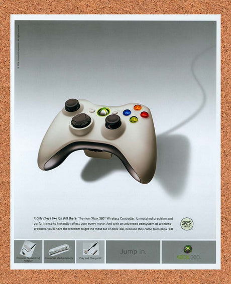 2006 Microsoft Xbox 360 Wireless Controller Original Advert / Retro Promo v5