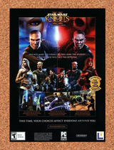 Star Wars Knights Old Republic II Xbox Original 2005 Ad Authentic Game Promo v1