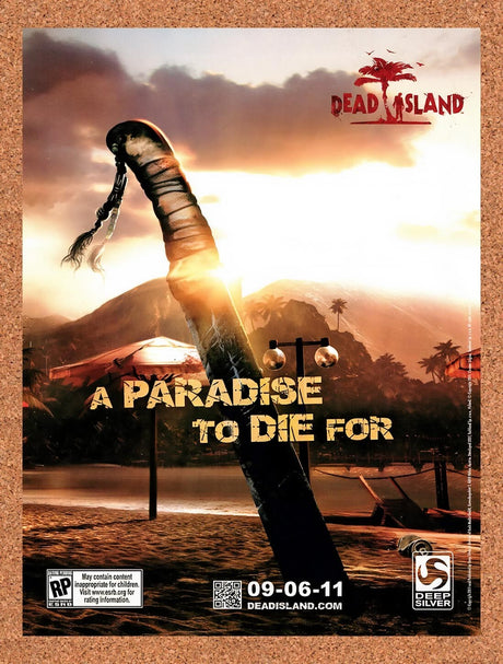 2011 Dead Island Xbox 360 Original Advertisement / Retro Wall Art v1