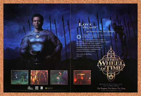 Wheel Of Time PC Original 1999 Ad Print Authentic FPS RPG Video Game Promo v1