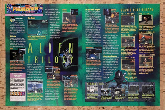 1995 Alien Trilogy PS1 Original Advertisement / Retro Wall Art v1