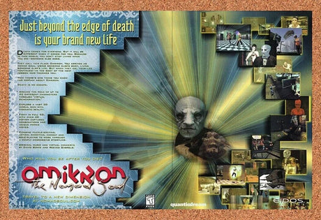 Omikron the Nomad Soul PC Original 2002 Ad Authentic Eidos Video Game Promo