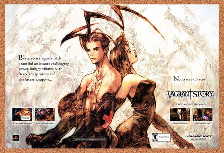 Vagrant Story PS1 Original 2000 Vintage Ad - Squaresoft Video Game Promo
