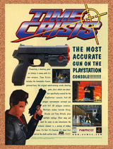 Time Crisis PS1 Original 1996 Ad Authentic Namco GunCon Video Game Promo
