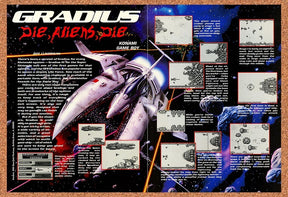 1992 Gradius Game Boy Original Advertisement / Retro Wall Art v1