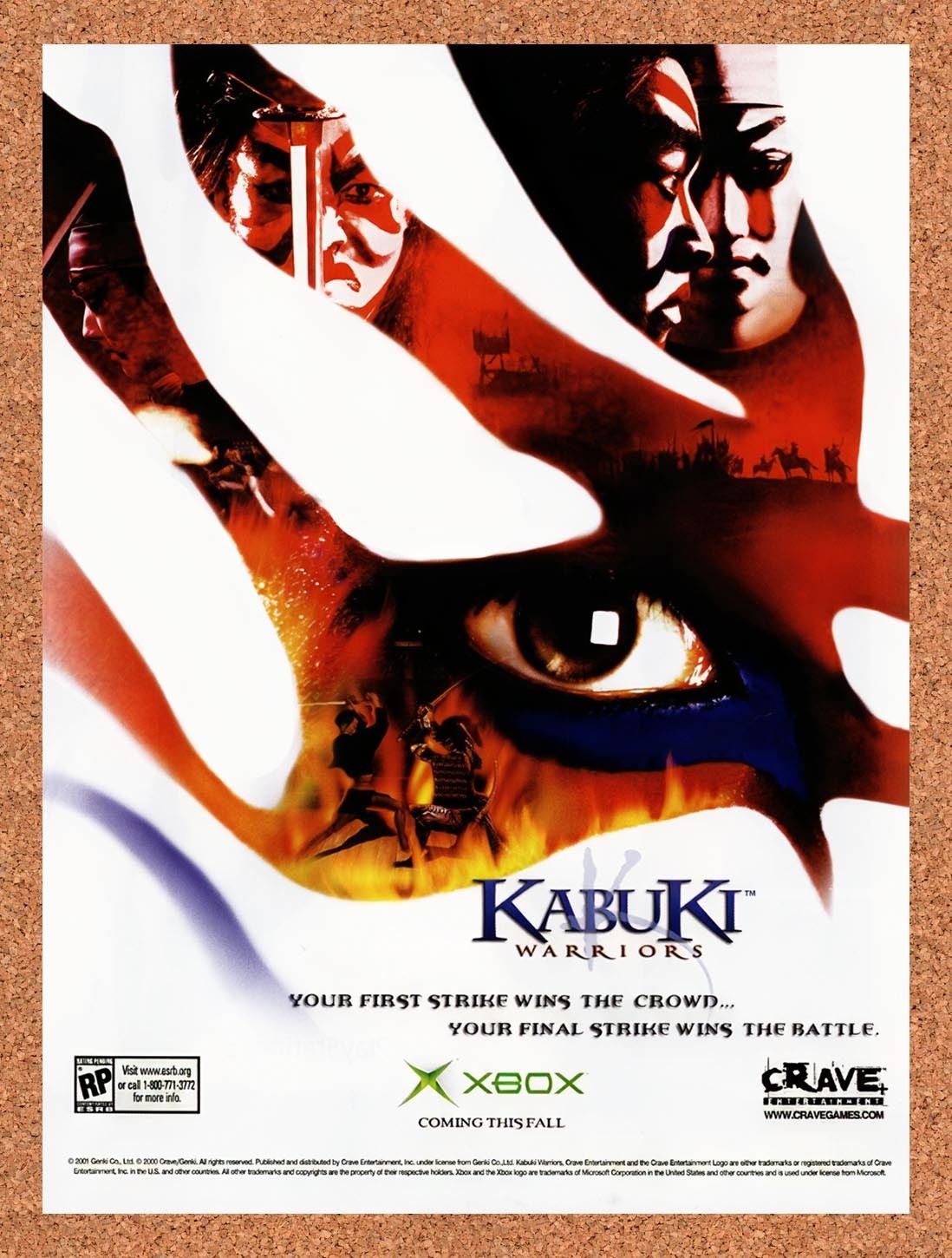 2001 Kabuki Warriors Your First Strike Wins The Crowd. Ad Original Ad / Promo 2