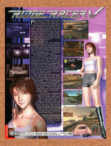 2000 Ridge Racer V PS1 Original Advertisement / Retro Promo vr1