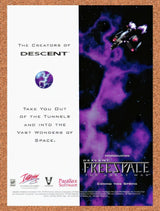 1998 Descent FreeSpace The Great War PC Original Advertisement / Retro Promo v1