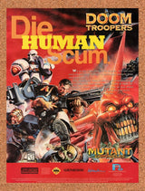 1995 Doom Troopers The Mutant Chronicles Genesis Original Ad / Retro Wall Art v1