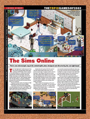 2001 Sims Online PC Preview Original Advertisement / Retro Promo vr1