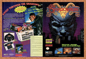 1993 Shadowrun Sweepstakes Original Advertisement / Retro Wall Art v7