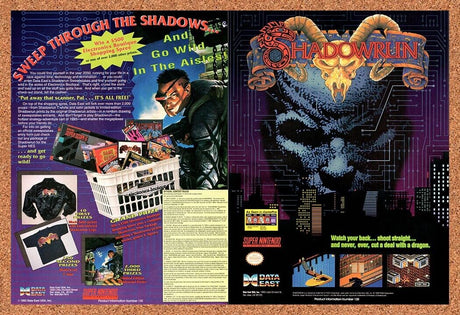 1993 Shadowrun Sweepstakes Original Advertisement / Retro Wall Art v7