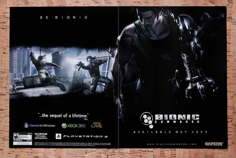 2009 Bionic Commando Xbox 360 Original Advertisement / Retro Wall Art v1