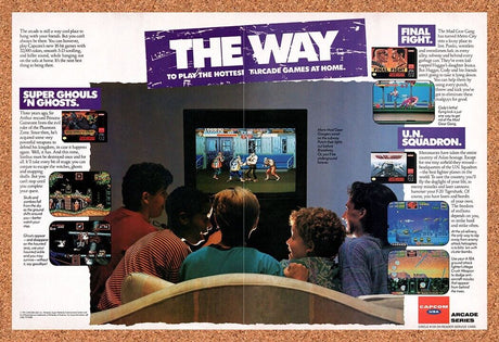 1992 Capcom SNES Games Original Advertisement / Retro Wall Art v5