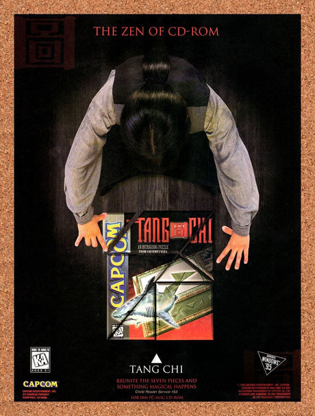 Tang Chi PC Original 1995 Vintage Ad - Video Game Art Promo