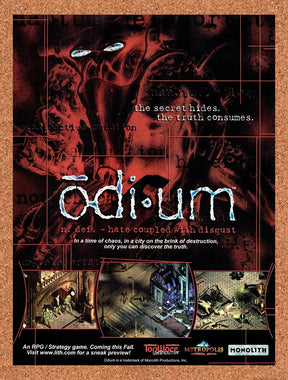 1999 Odium PC Original Advertisement / Retro Promo v5