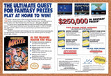 1991 Treasure Master NES Sweepstakes Original Advertisement / Retro Wall Art v1