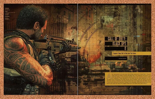 Call Of Duty Black Ops II PS3 2 Original 2013 Ad Authentic Video Game Promo