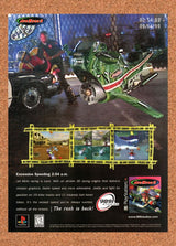 1999 Jet Moto 3 PS1 Original Advertisement / Retro Wall Art v1