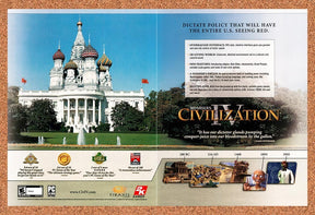 2006 Civilization IV PC Original Advertisement / Retro Promo v4