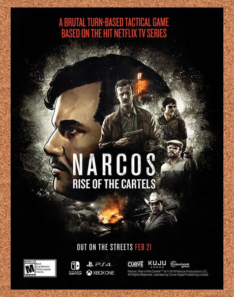 Narcos Rise Of The Cartels PS4 Original 2020 Ad - Video Game Display Promo