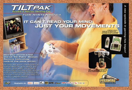 1999 Pelican N64 Accessories Original Advertisement / Retro Wall Art v1