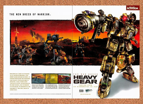 1997 Heavy Gear PC Original Advertisement / Retro Promo v1